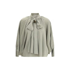Max Mara Green Silk Blouse