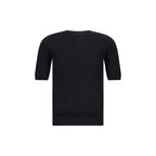 Max Mara Black Fleece Wool Top