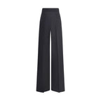 Max Mara Black Fleece Wool Casual Pants