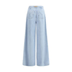 Max Mara Light Blue Cotton Jeans Denim