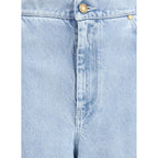 Max Mara Light Blue Cotton Jeans Denim