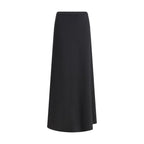 Max Mara Black Viscose Long Skirt