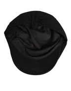 Dolce & Gabbana Black Cotton DG Logo Newsboy Cloth Capello Hat