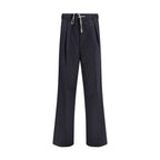 Margiela Gray Wool Casual Pants