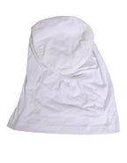 Dolce & Gabbana White Cotton DG Logo Plaque Baseball Balaclava Hat