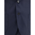 Lardini Blue Wool Two-Piece Suit