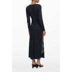 Desigual Black Viscose Women Dress