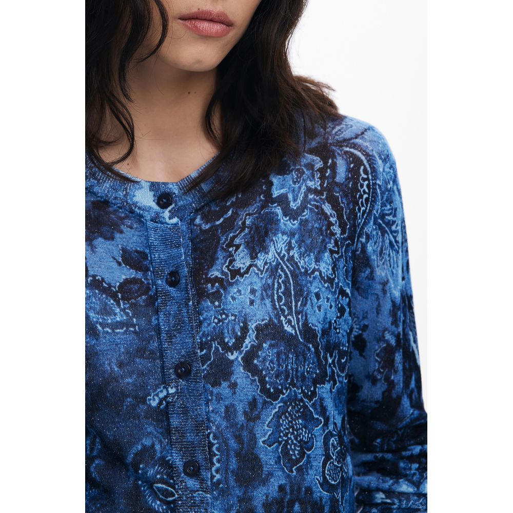 Desigual Blue Viscose Women Sweater