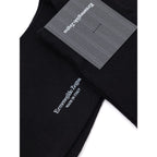 ZEGNA Black Wool Socks