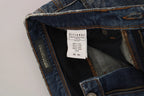Ermanno Scervino Blue Washed Boot Cut Casual Denim Pants Jeans