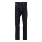 Jacob Cohen Blue Polyester Tapered Jeans