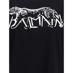 Balmain Black Cotton T-Shirt
