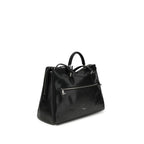 Dolce & Gabbana Black Calf Leather Bos Taurus Shoulder Bag