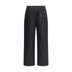 Gucci Black Cotton Casual Pants