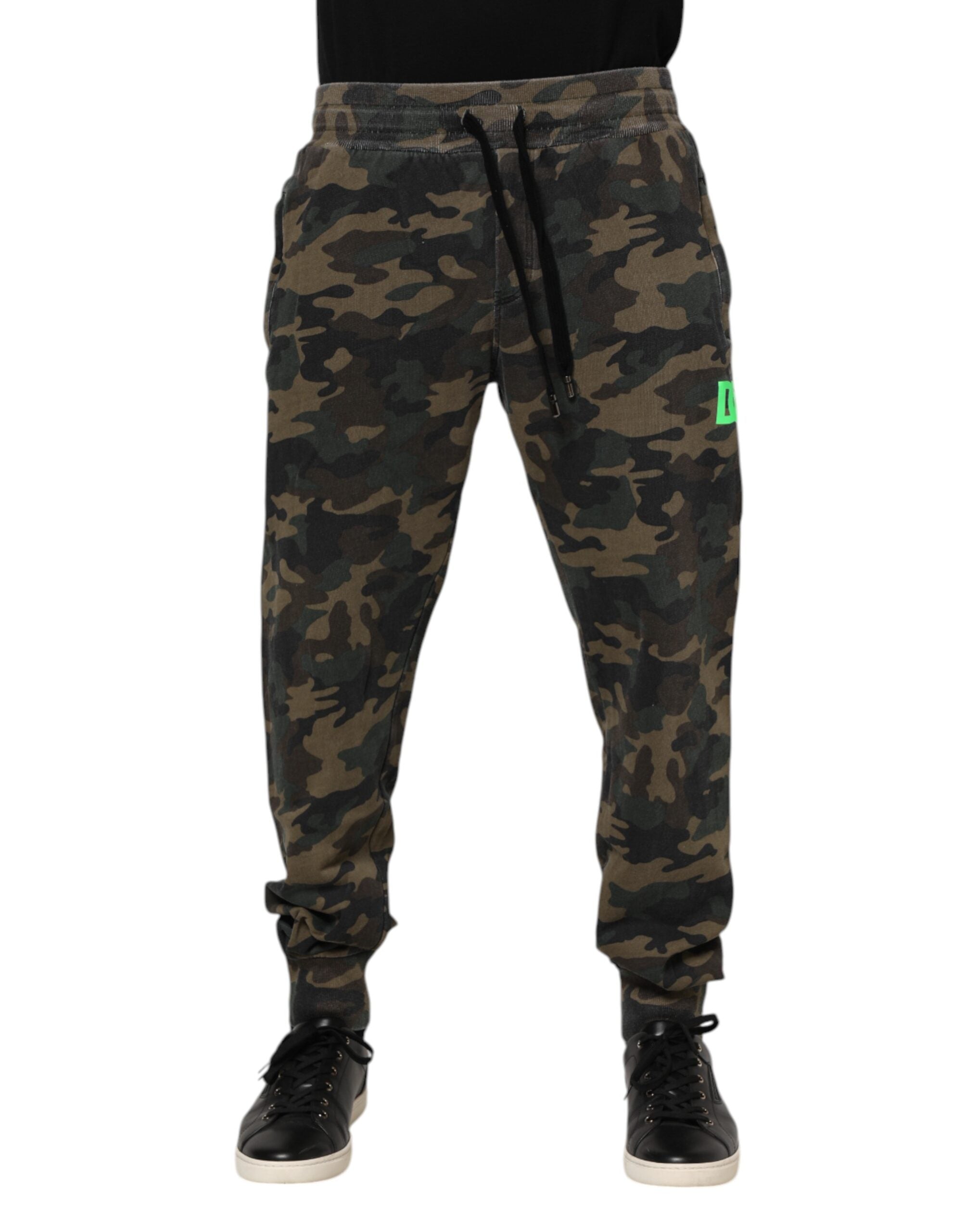 Dolce & Gabbana Multicolor Camouflage Cotton Men Jogger Pants