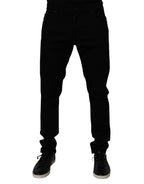 Dolce & Gabbana Black Cotton Stretch Skinny Men Denim Jeans
