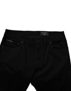 Dolce & Gabbana Black Cotton Stretch Skinny Men Denim Jeans