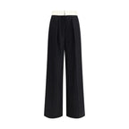 Forte_Forte Black Wool Dress Pants
