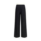 Forte_Forte Black Wool Dress Pants