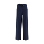 Forte_Forte Blue Cotton Casual Pants