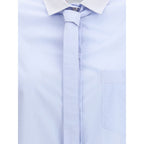 Forte_Forte Light Blue Cotton Dress Shirt