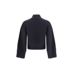 Fabiana Filippi Black Fleece Wool Sweater