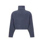 Brunello Cucinelli Blue Cashmere Turtleneck