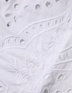 Dolce & Gabbana White Cut Out A-line Sheath Mini Dress