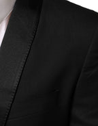 Dolce & Gabbana Black MARTINI 1 Button Suit Jacket Blazer