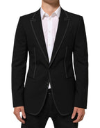 Dolce & Gabbana Black SICILIA 2 Buttons Suit Jacket Blazer
