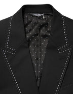 Dolce & Gabbana Black SICILIA 2 Buttons Suit Jacket Blazer