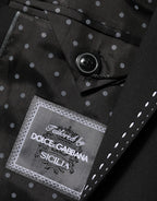 Dolce & Gabbana Black SICILIA 2 Buttons Suit Jacket Blazer