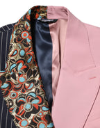 Dolce & Gabbana Multicolor Patchwork Single Breasted Jacket Blazer