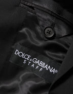 Dolce & Gabbana Black STAFF 2 Buttons Suit Jacket Blazer