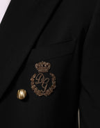 Dolce & Gabbana Black Wool 2 Buttons Suit Men Jacket Blazer
