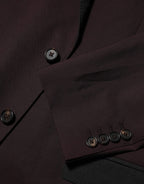 Dolce & Gabbana Maroon Wool 2 Buttons Suit Jacket Blazer