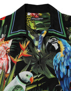 Dolce & Gabbana Multicolor Parrot Print Lounge Casual Shirt