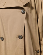Dolce & Gabbana Khaki Double Breasted Trench Coat Jacket