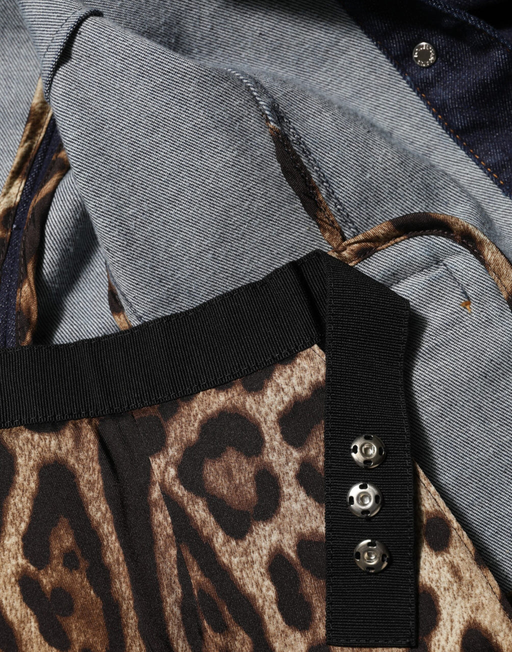 Dolce & Gabbana Dark Blue Cotton Collared Denim Coat Jacket