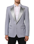 Dolce & Gabbana Gray Wool SICILIA 2 Buttons Men Suit Blazer