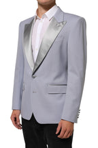 Dolce & Gabbana Gray Wool SICILIA 2 Buttons Men Suit Blazer