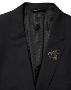 Dolce & Gabbana Black Bee MARTINI 2 Button Men Suit Blazer
