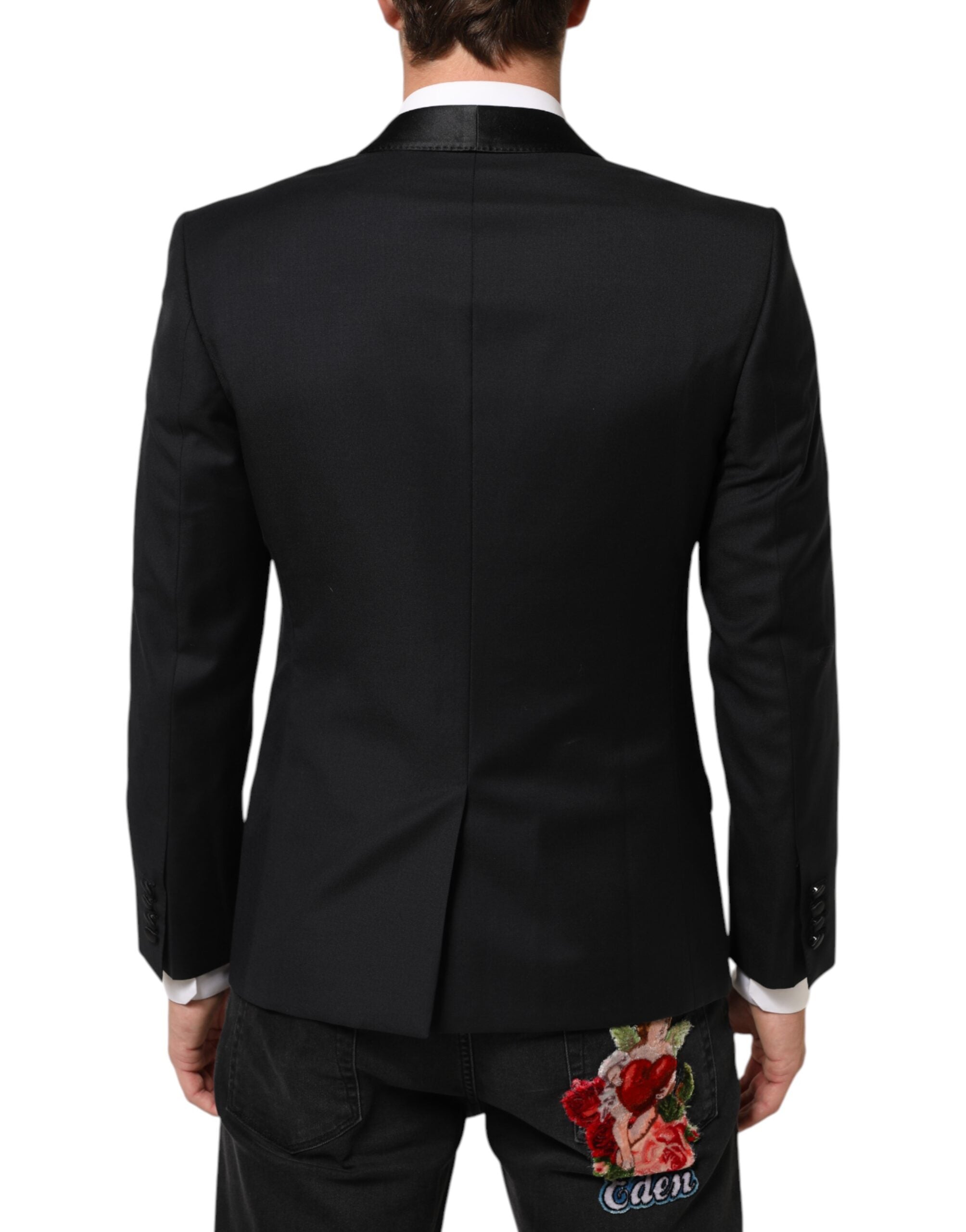 Dolce & Gabbana Black GOLD 1 Button Suit Jacket Men Blazer