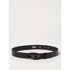 Diesel Black Leather Regular Belt