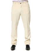 Burberry Beige Corduroy Cotton Straight Men Trouser Pants