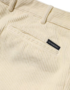 Burberry Beige Corduroy Cotton Straight Men Trouser Pants