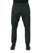 Dolce & Gabbana Green Cotton Stretch Men Loose Denim Jeans