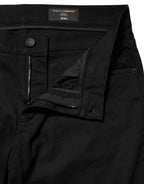 Dolce & Gabbana Black Cotton Mid Waist Skinny Men Denim Jeans