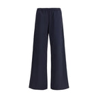 Cruna Blue Cotton Casual Pants