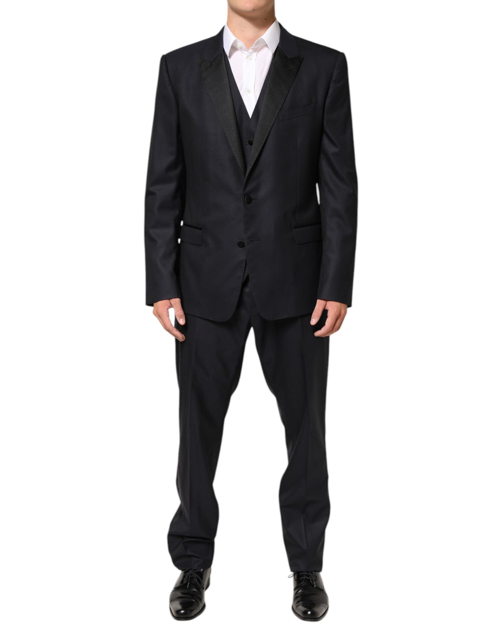 Dolce & Gabbana Black MARTINI 2 Buttons Suit 3 Piece Suit